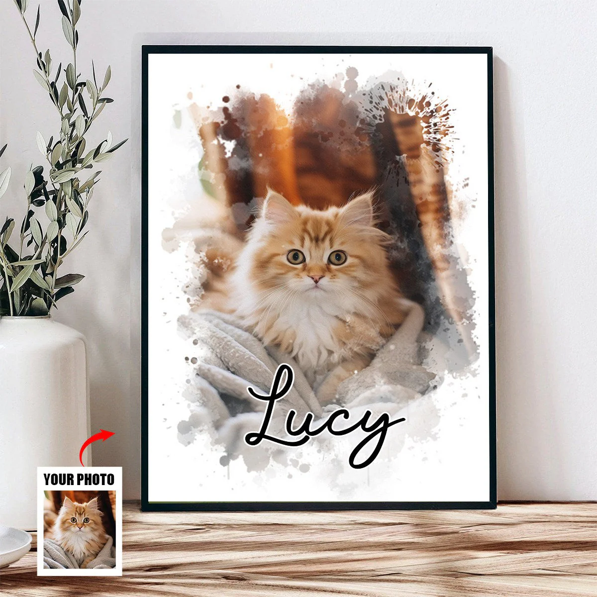 Personalized Pet Poster From Photo, Gift For Pet Owners, New Pet Gift, Pet Memorial Gift - Image 2