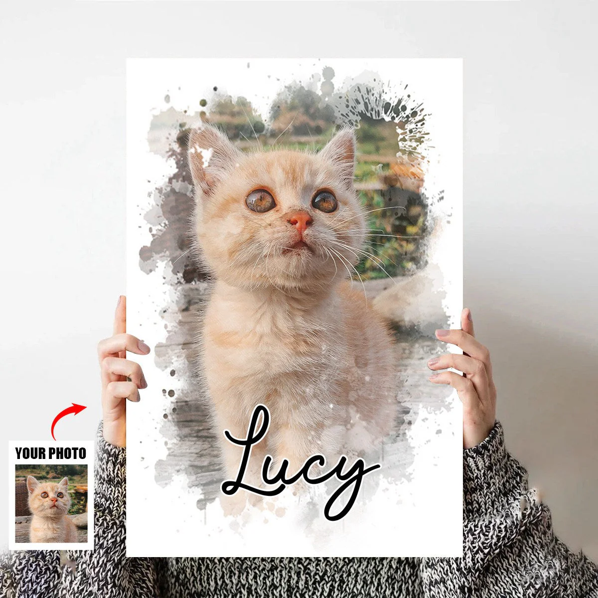 Personalized Pet Poster From Photo, Gift For Pet Owners, New Pet Gift, Pet Memorial Gift - Image 5