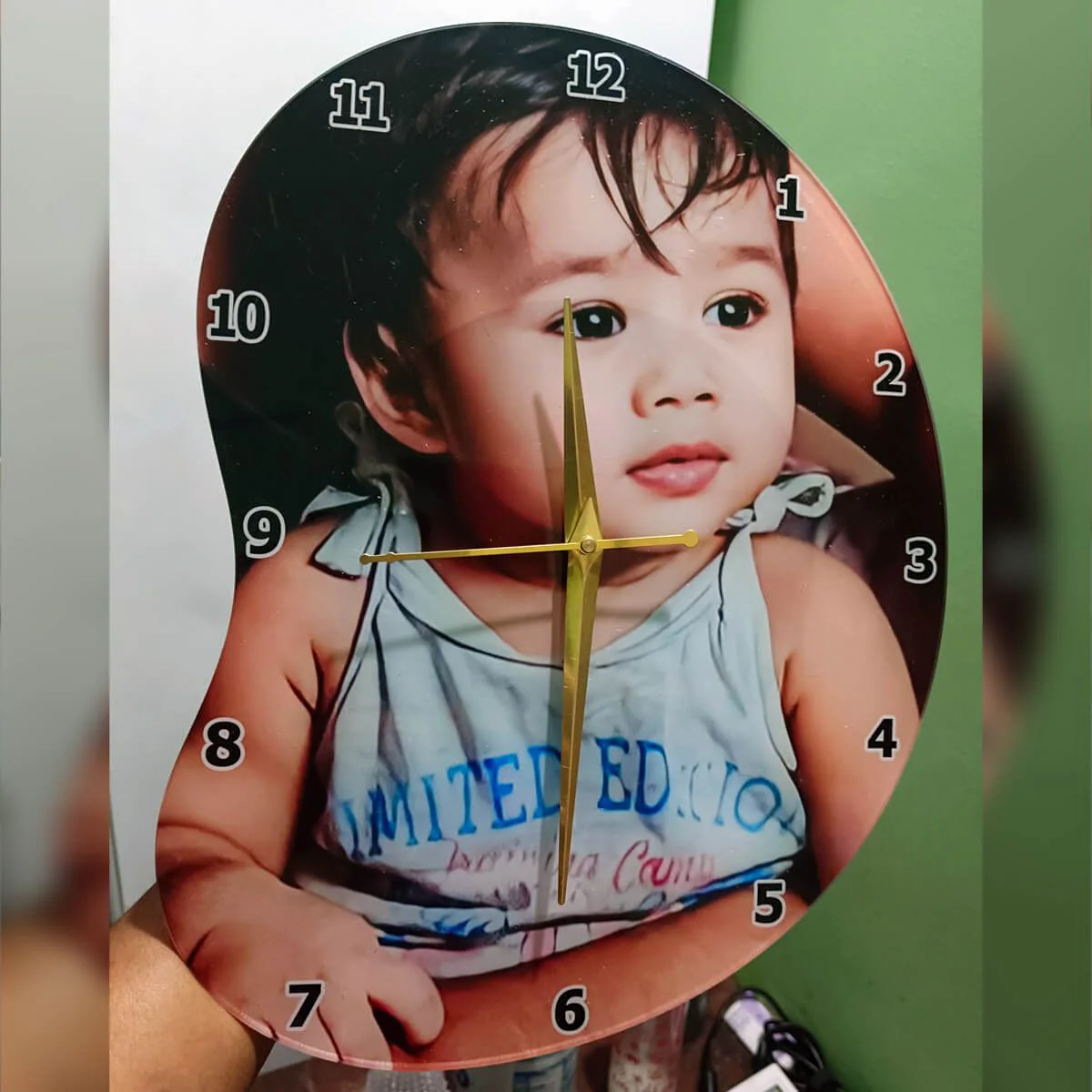 Personalized Photo Acrylic Hanging Wall Clock Gift For Family - Image 6