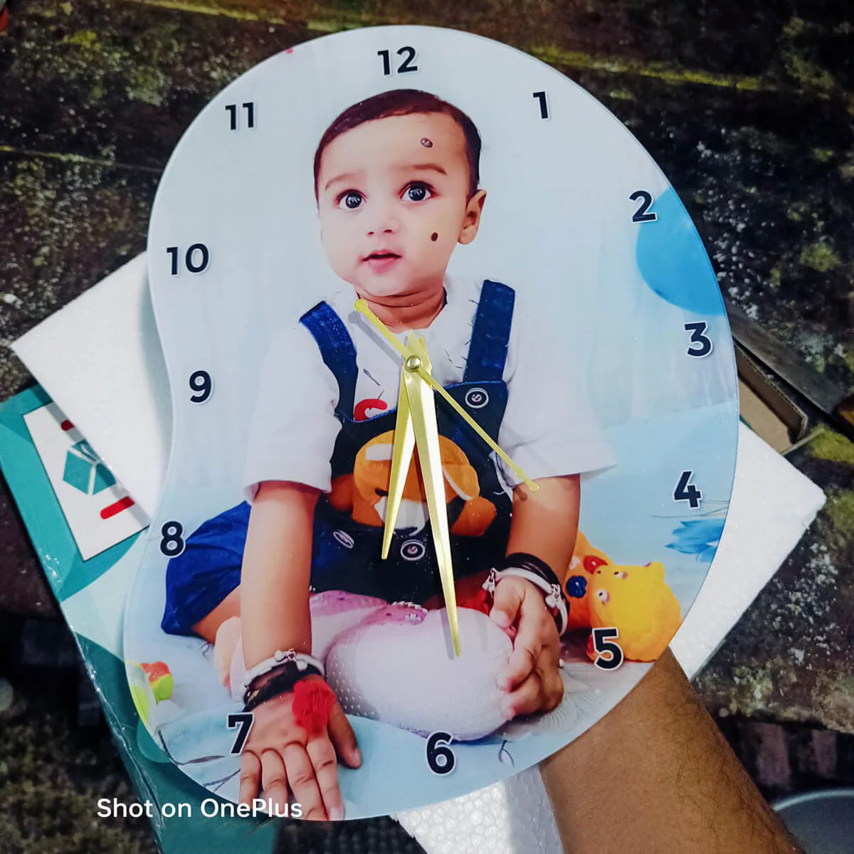 Personalized Photo Acrylic Hanging Wall Clock Gift For Family - Image 8