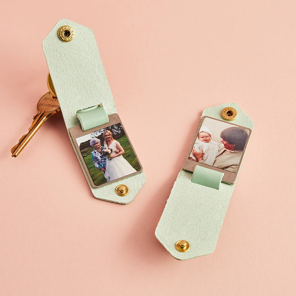 Personalized Photo Album Leather Keychain Gift For Family, Friend, Couple - Image 4