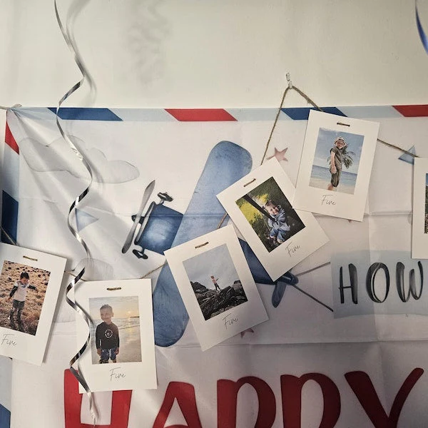 Personalized Photo Birthday Banner Party Decorations - Image 5