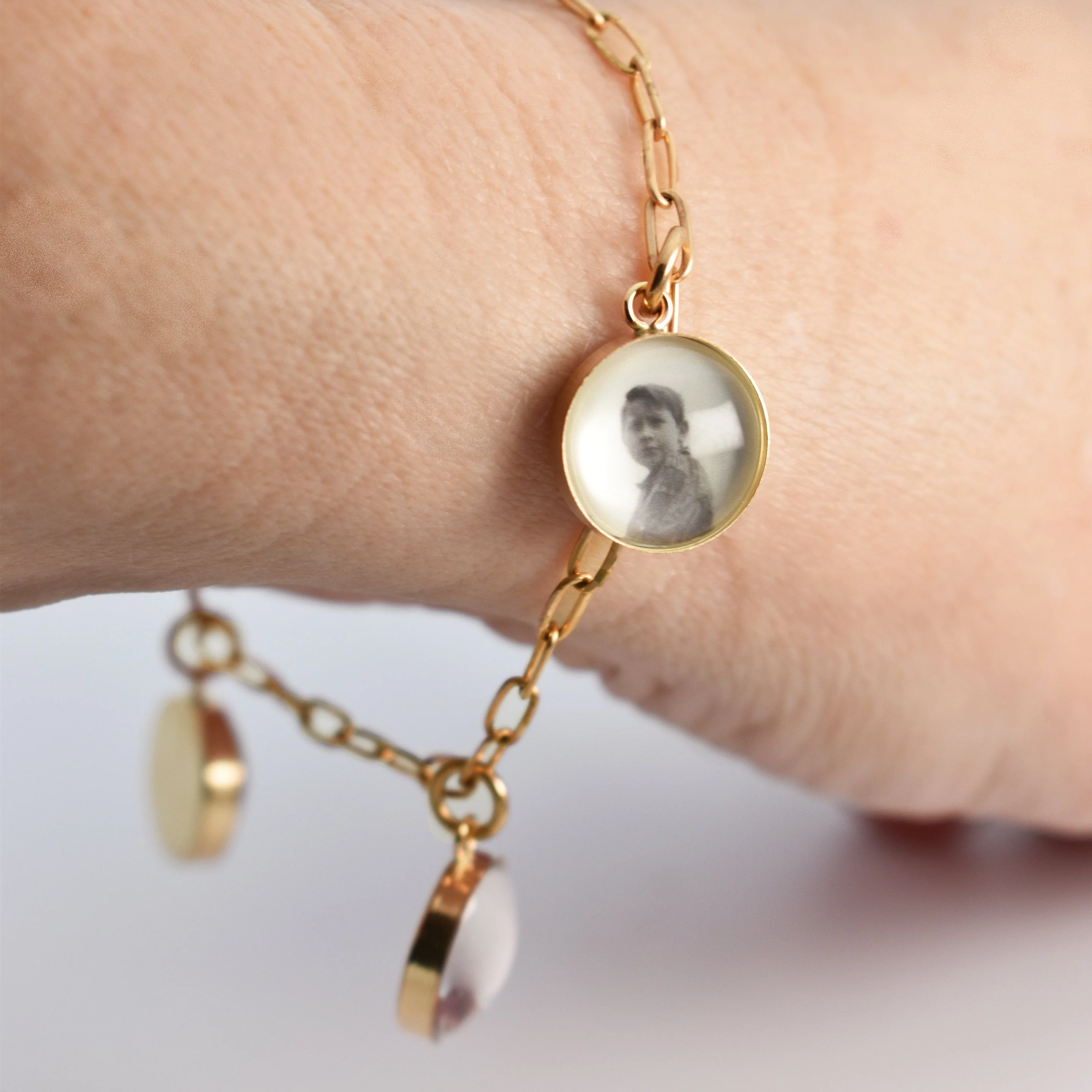 Personalized Photo Charm Bracelet Gift For Pet Lover, Family Members - Image 4