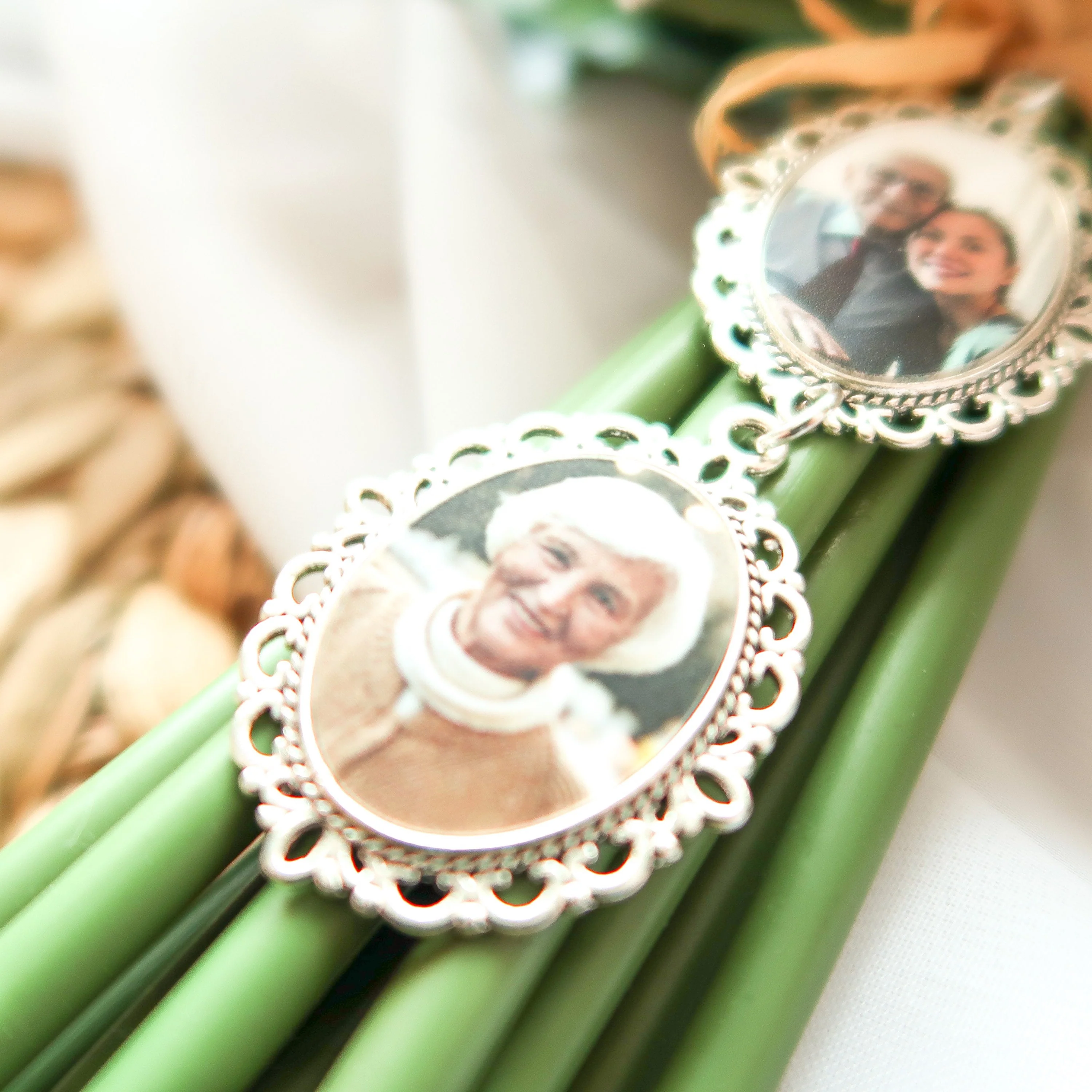 Personalized Photo Charm for Bridal Memorial Bouquet Charm Pendant - Image 4
