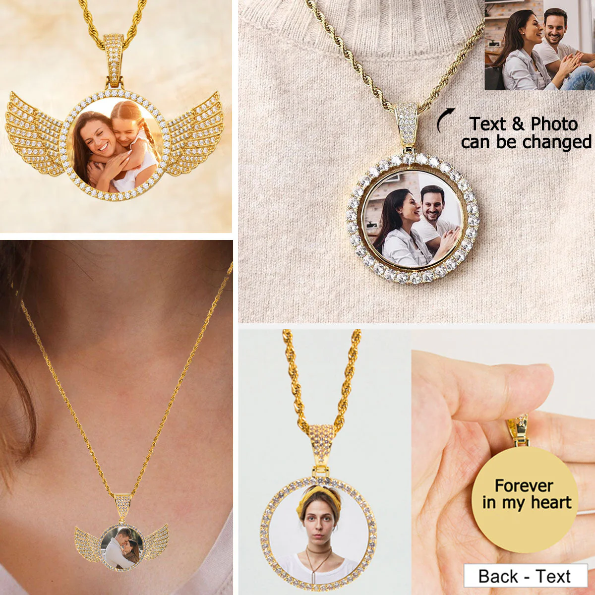 Personalized Photo Charm Hip Hop Pendant - Image 2