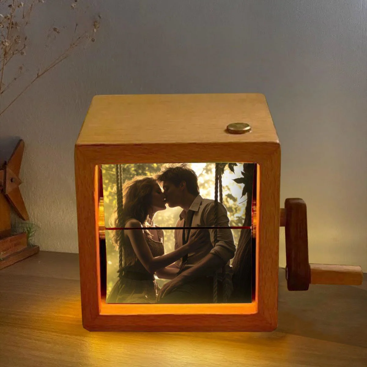Personalized Photo Flip Book Frame Animation Machine Mechanical Hand-cranked Flip Book Box Album - Image 4