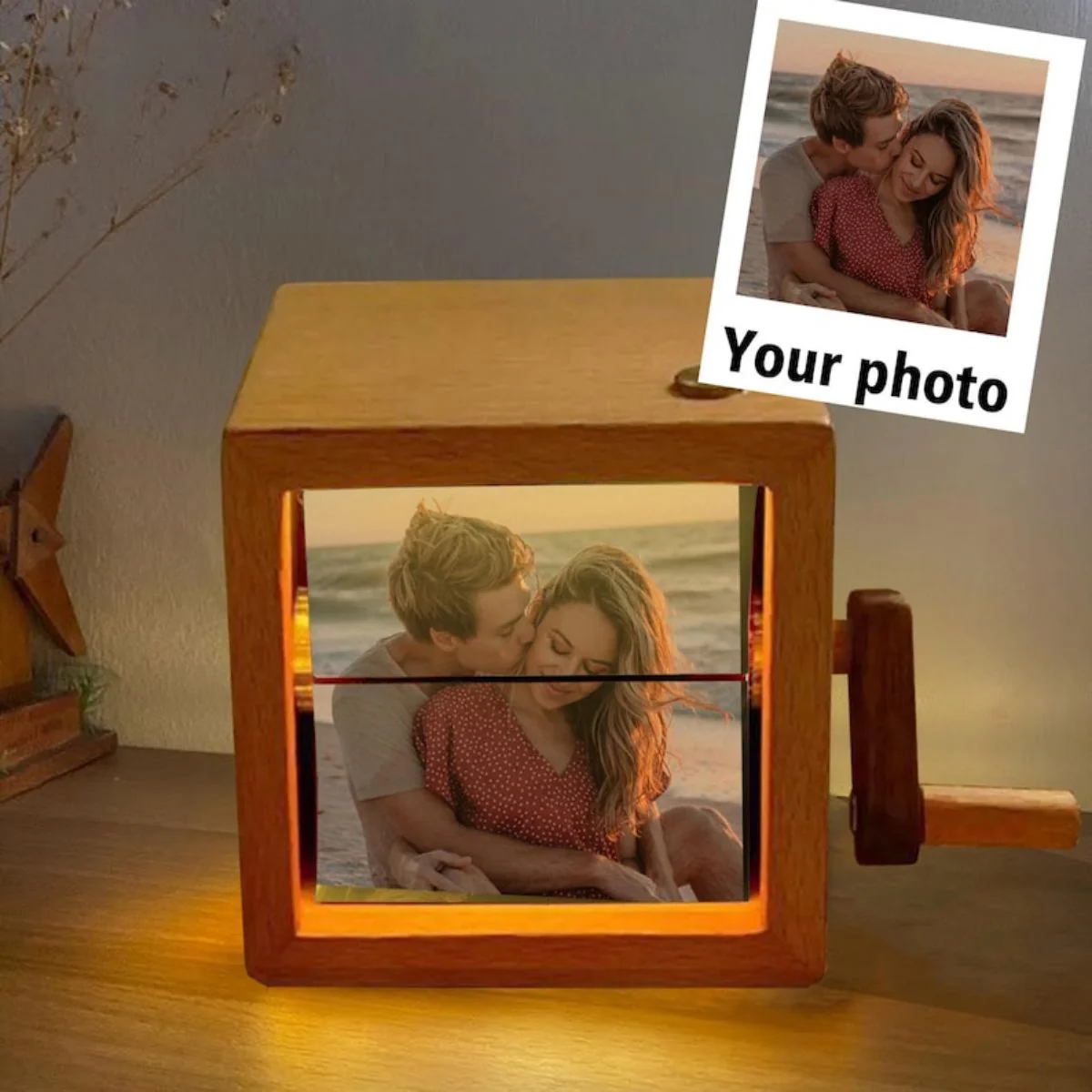 Personalized Photo Flip Book Frame Animation Machine Mechanical Hand-cranked Flip Book Box Album - Image 9