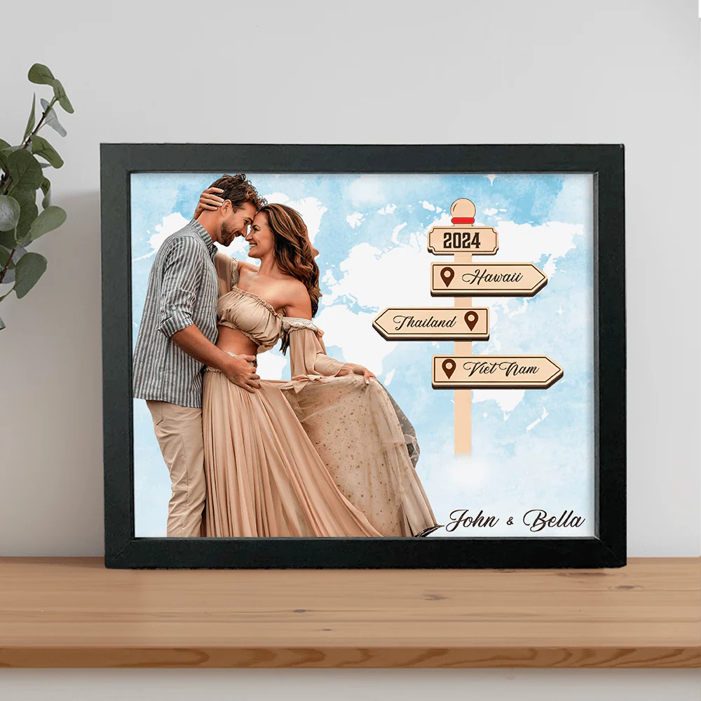 Personalized Photo Frame I Need You Travel Adventure Together For Couple - Image 4