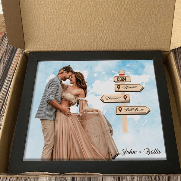 Personalized Photo Frame I Need You Travel Adventure Together For Couple - Image 6