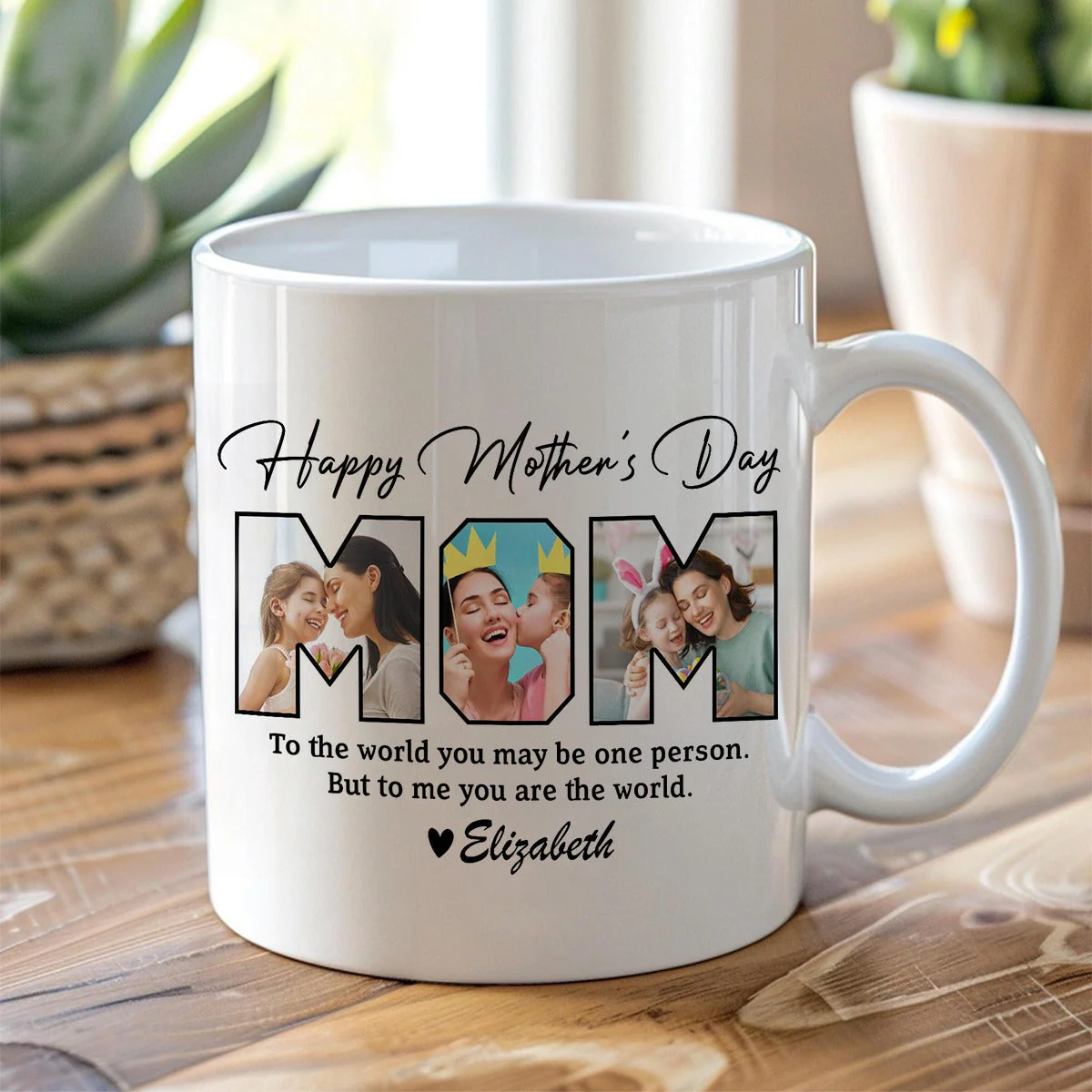 Personalized Photo Happy Mother's Day To Mom Mug - Image 3