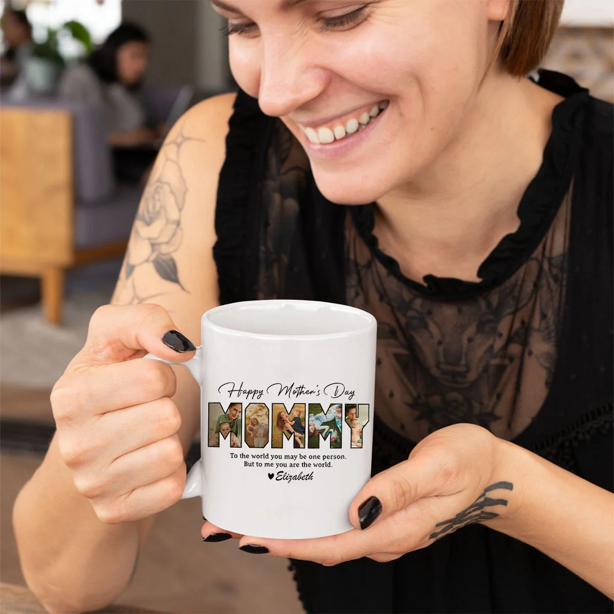 Personalized Photo Happy Mother's Day To Mom Mug - Image 4