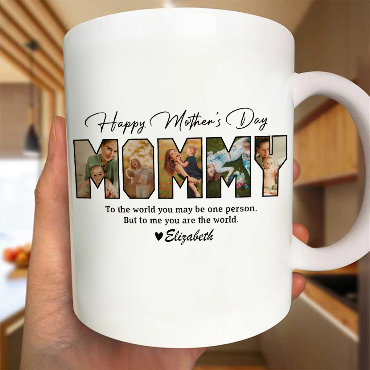 Personalized Photo Happy Mother's Day To Mom Mug - Image 7