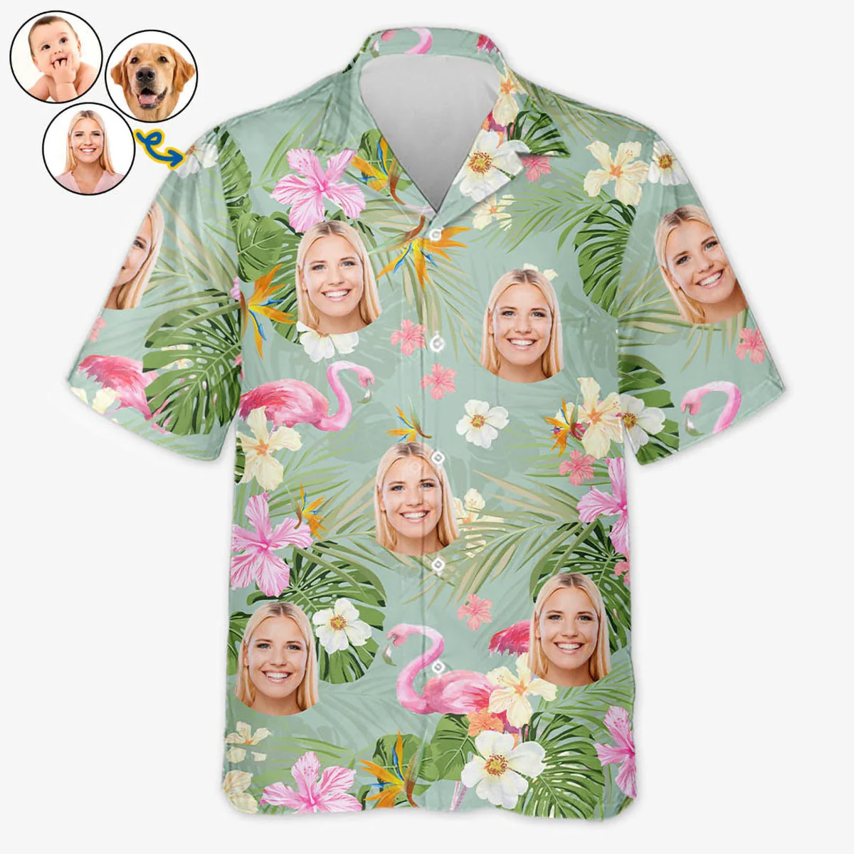 Personalized Photo Hawaiian Beach Shirt - Image 9