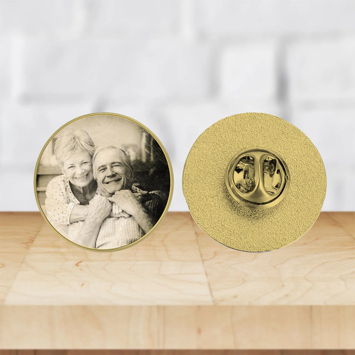 Personalized Photo Lapel Pin-Memorial Service, Funeral Keepsake, Bereavement Loss Gift - Image 6