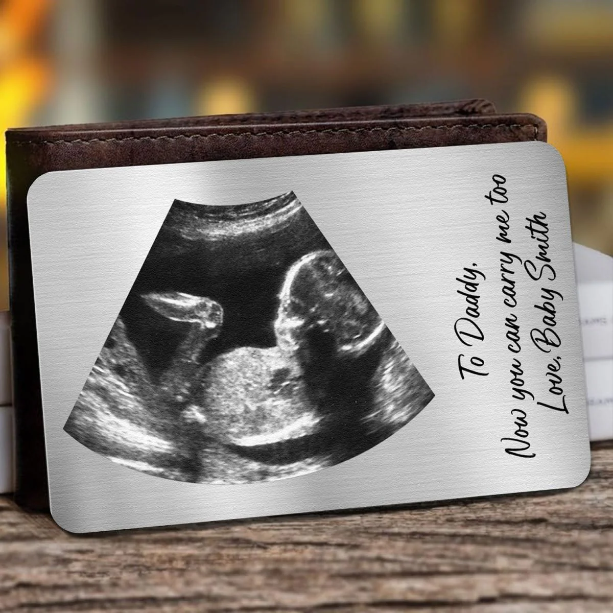 Personalized Photo Now You Can Carry Me Too Wallet Card - Image 2
