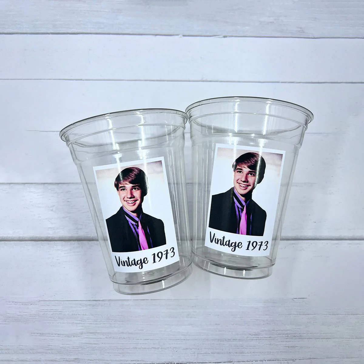 Personalized Photo Plastic Party Cups Party Decorations - Image 13