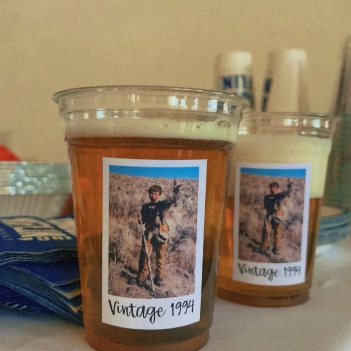 Personalized Photo Plastic Party Cups Party Decorations - Image 3