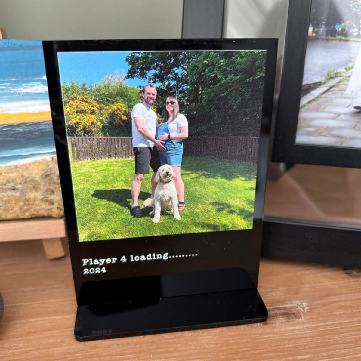 Personalized Photo Print Plaque With Custom Message - Image 2