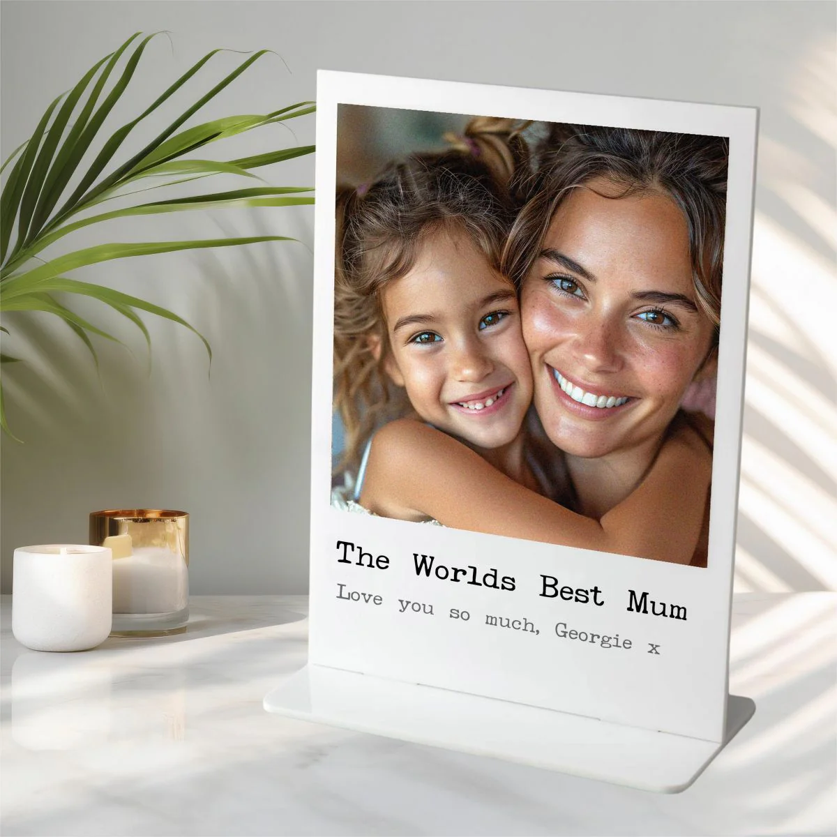 Personalized Photo Print Plaque With Custom Message - Image 3