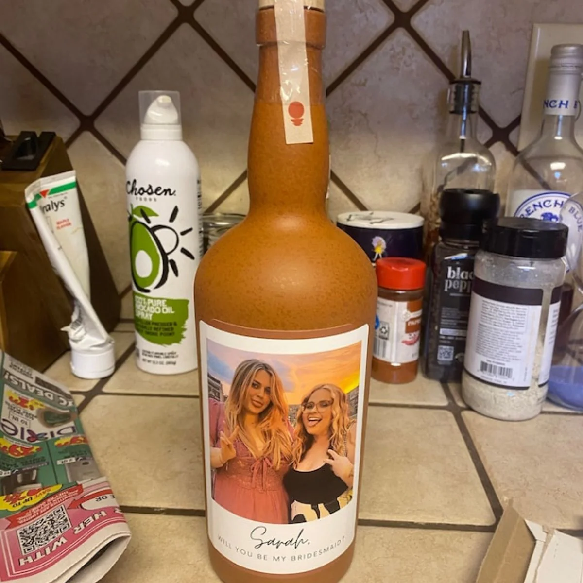 Personalized Photo Wine Labels Party Decoration - Image 11