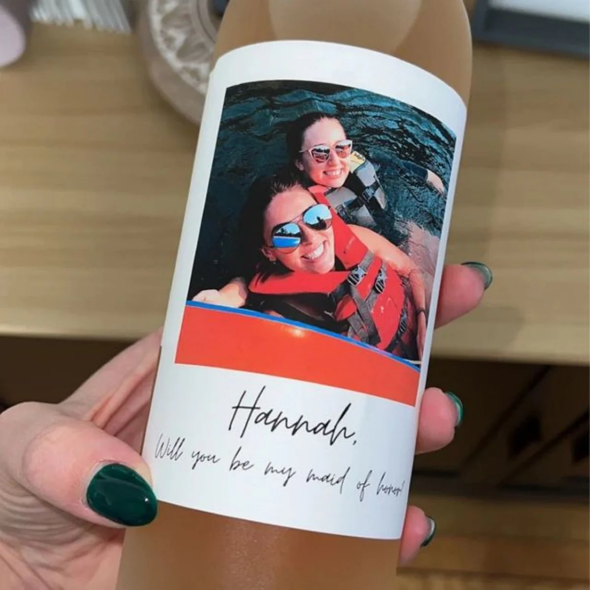 Personalized Photo Wine Labels Party Decoration - Image 2