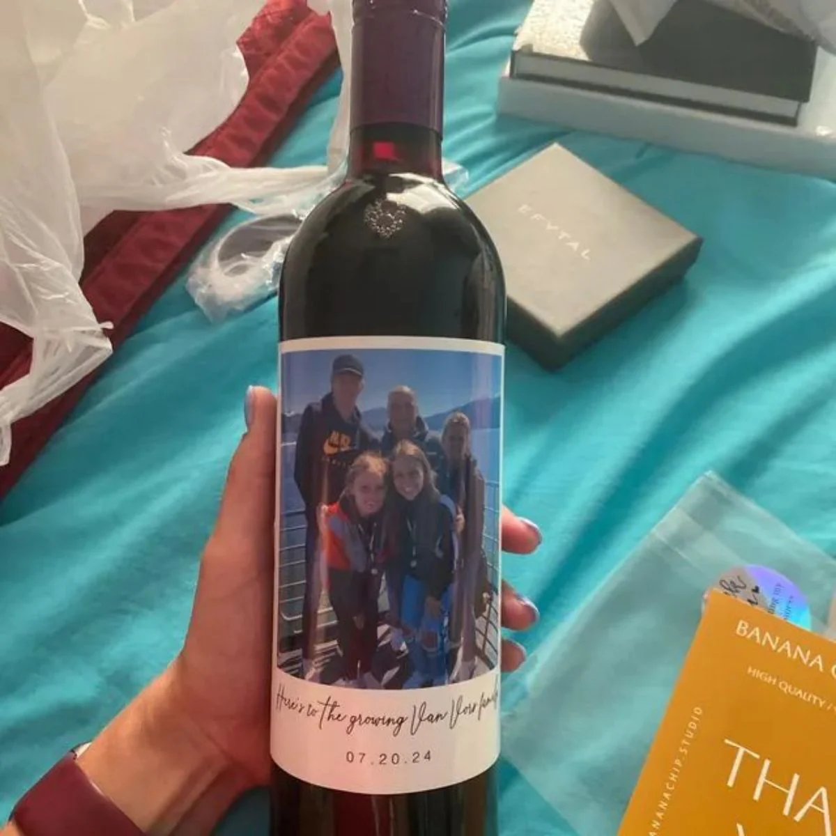 Personalized Photo Wine Labels Party Decoration - Image 4