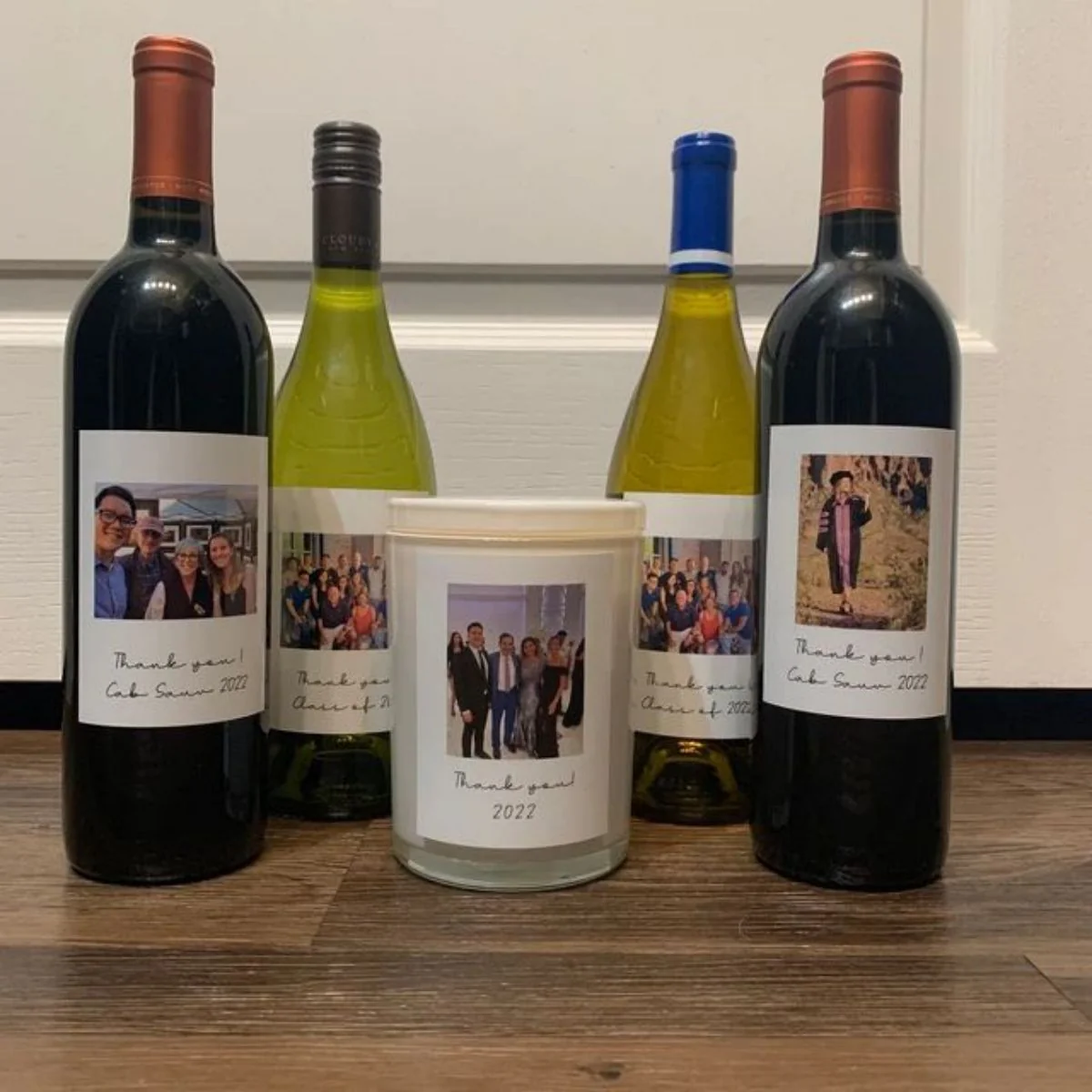 Personalized Photo Wine Labels Party Decoration - Image 5