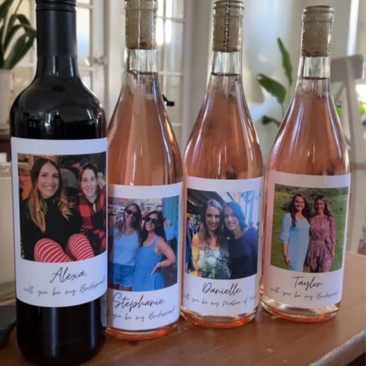 Personalized Photo Wine Labels Party Decoration - Image 7