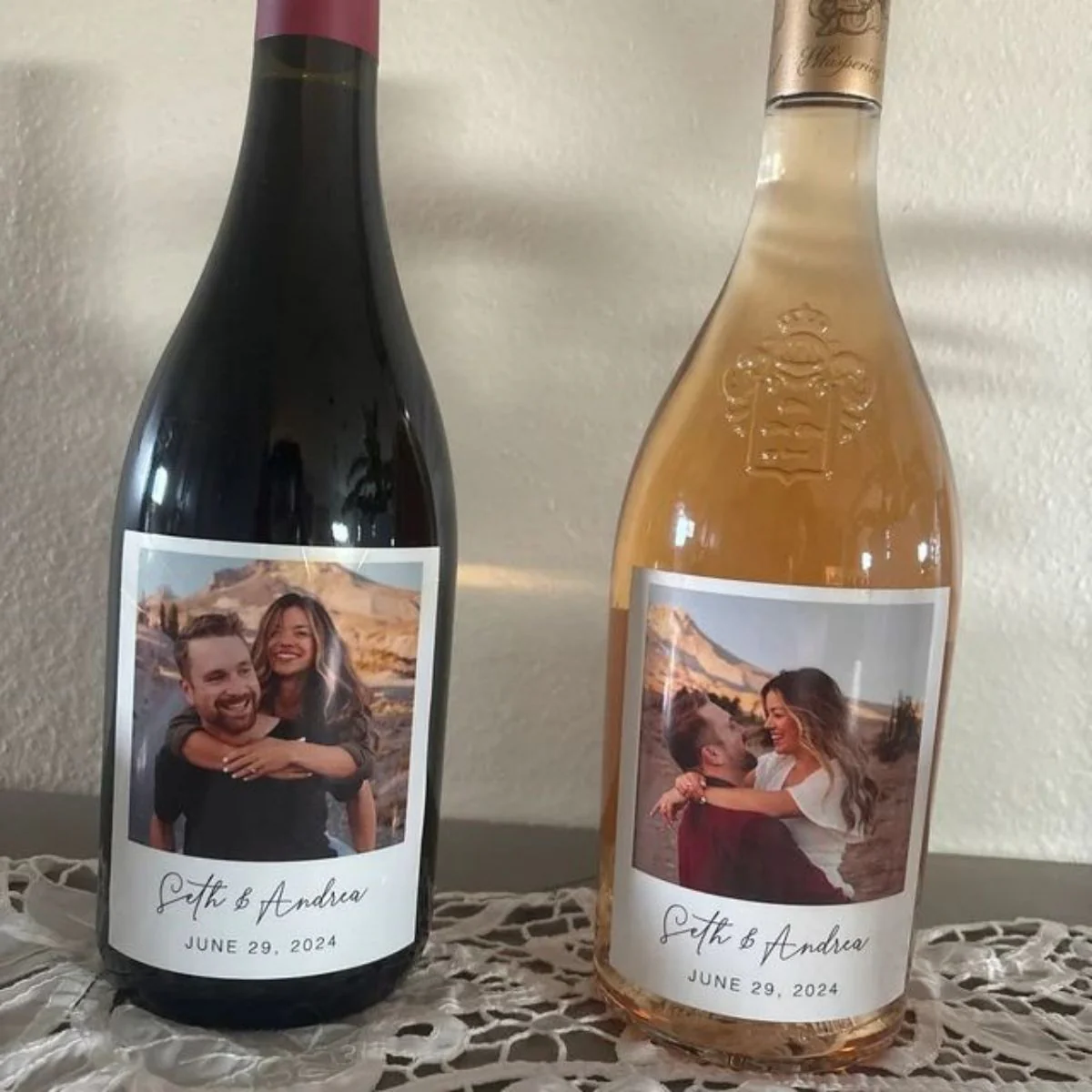 Personalized Photo Wine Labels Party Decoration - Image 8