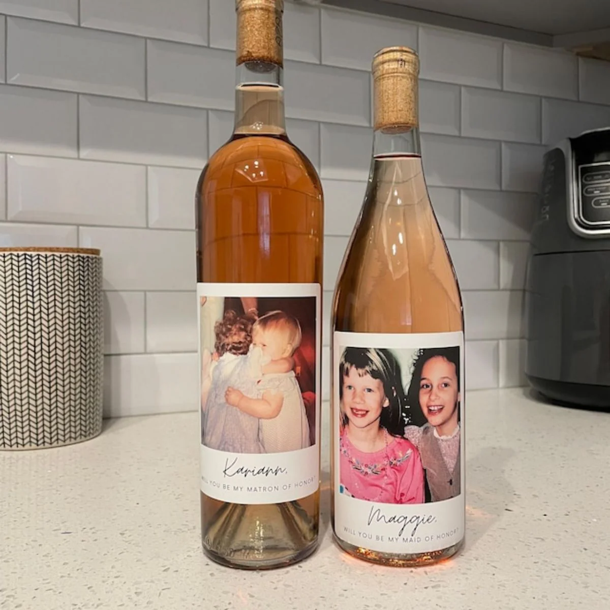 Personalized Photo Wine Labels Party Decoration - Image 9