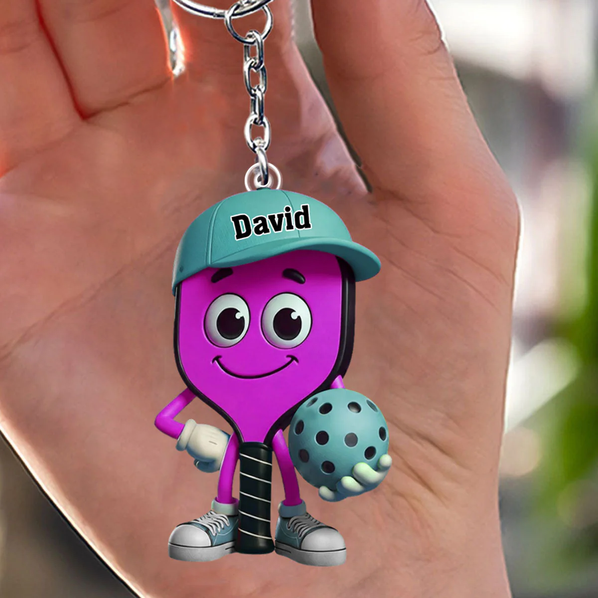 Personalized Pickleball Acrylic Keychain, Gift for pickleball lovers - Image 2