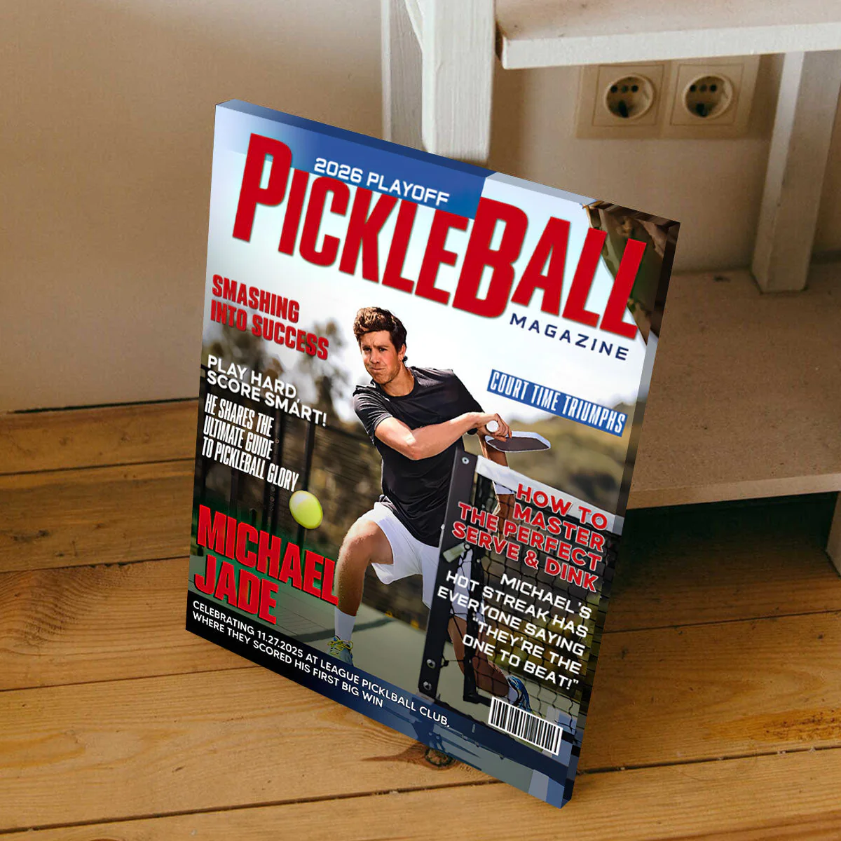 Personalized Pickleball Magazine Cover, Custom Sport Magazine Cover, Pickleball Player Gift, Unique Gifts For Pickleball Player - Image 8
