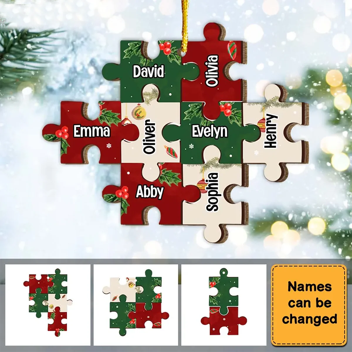 Personalized Pieces Of Our Family Ornament - Image 4