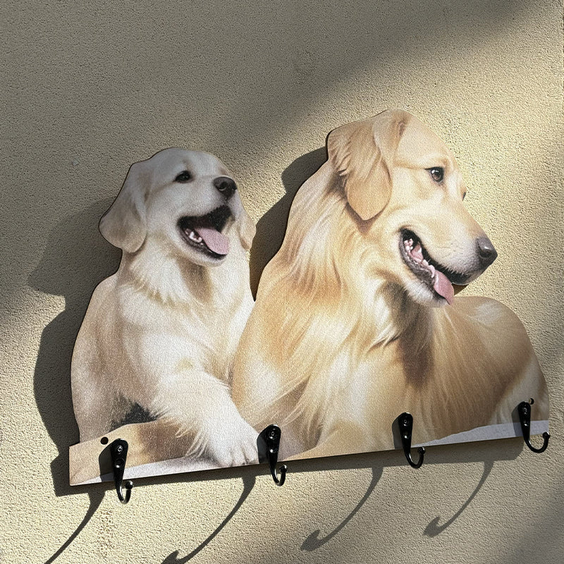 Personalized Portrait Family Key Hook Holder Gift For Pet Lover - Image 8