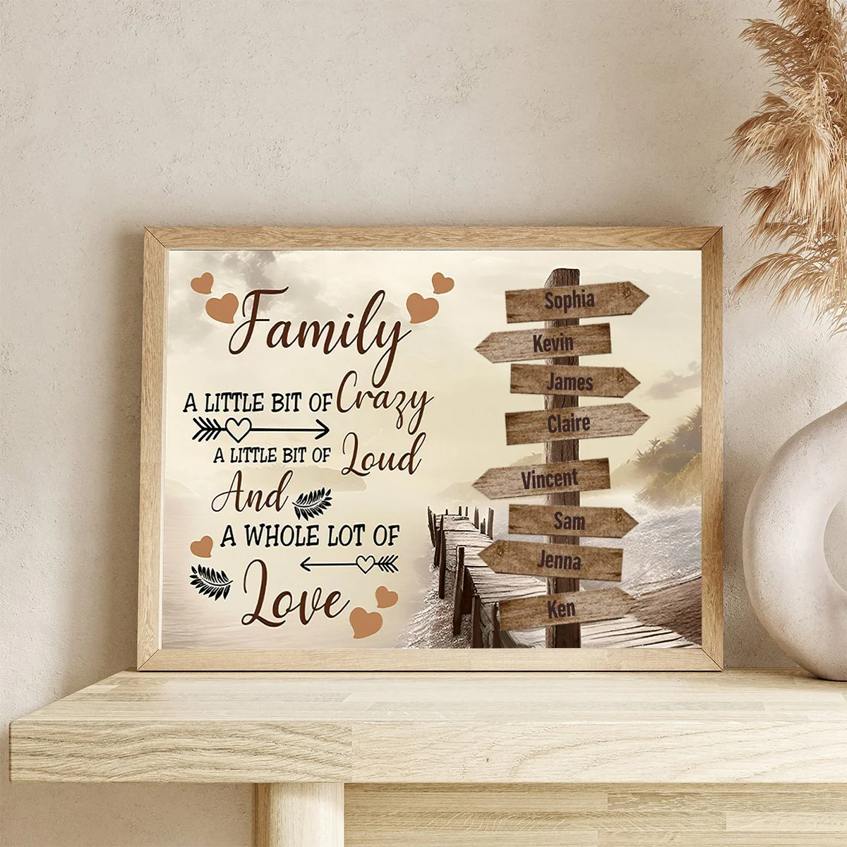 Personalized Poster - Family A Little Bit Of Crazy - Image 2