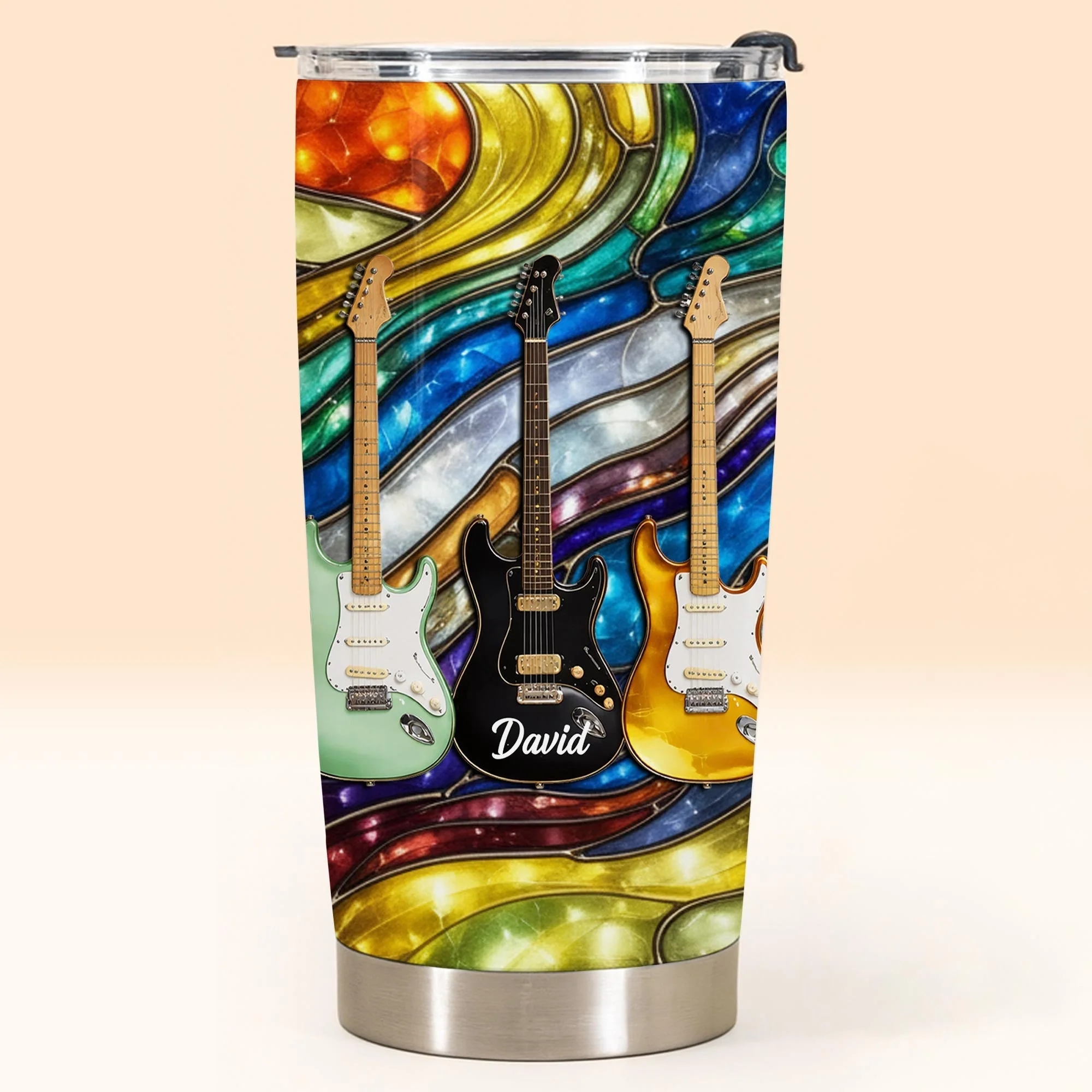 Personalized Rock Your Soul Electric Guitars Tumbler, Gift For Music Lovers - Image 2