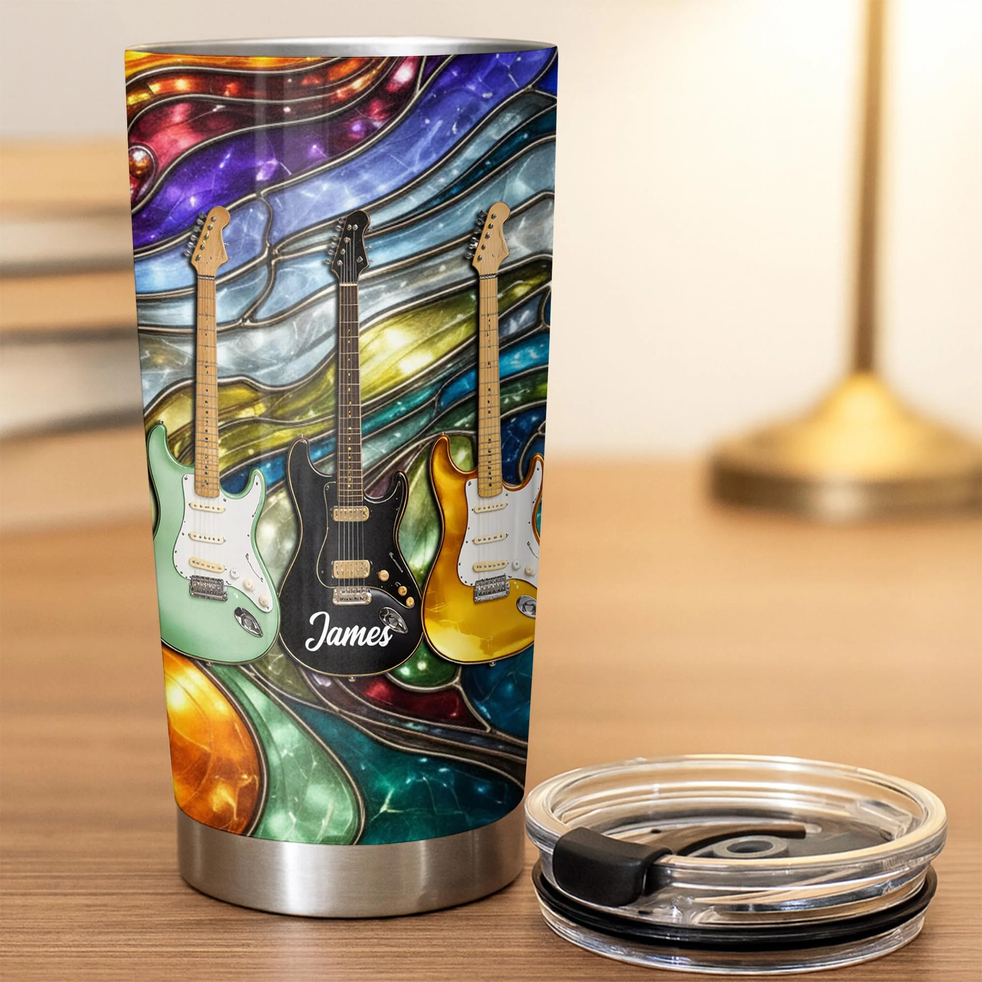 Personalized Rock Your Soul Electric Guitars Tumbler, Gift For Music Lovers - Image 6