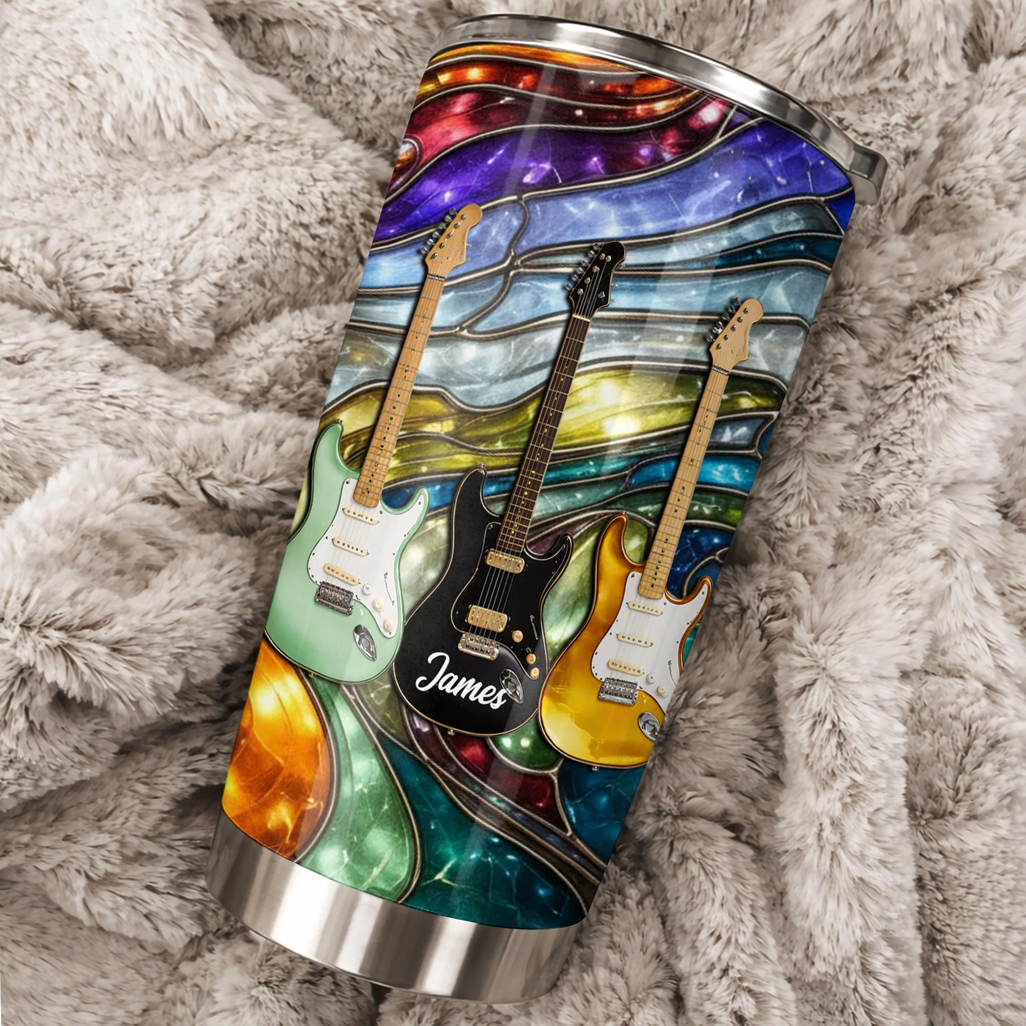 Personalized Rock Your Soul Electric Guitars Tumbler, Gift For Music Lovers - Image 7