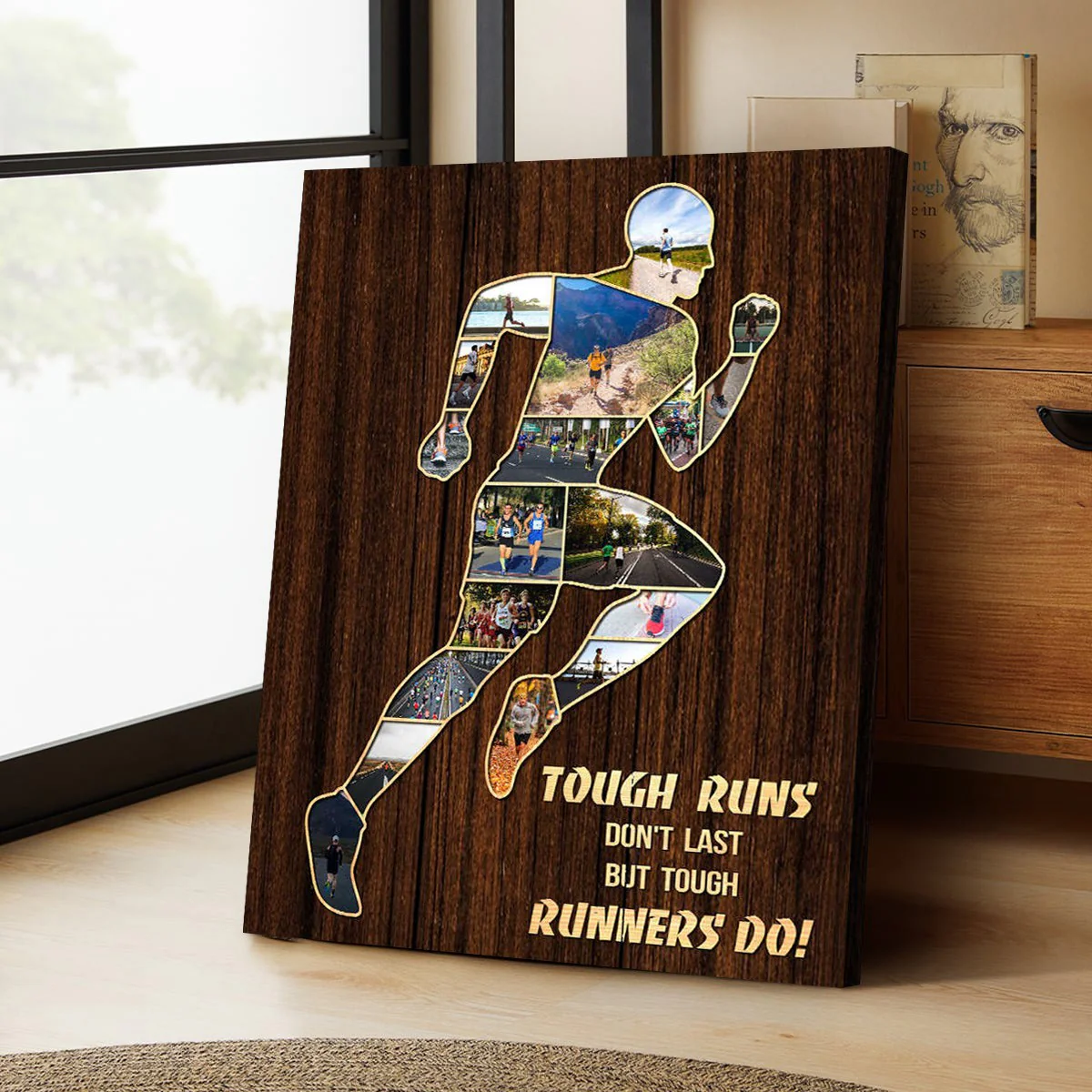 Personalized Runner Photo Collage Poster,Gift For Coach, Running Lovers,Marathon Photo Gift - Image 3