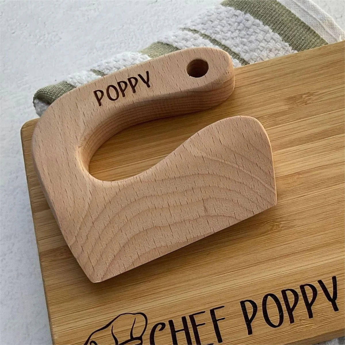 Personalized Safe Wooden Knife for Kids - Image 13