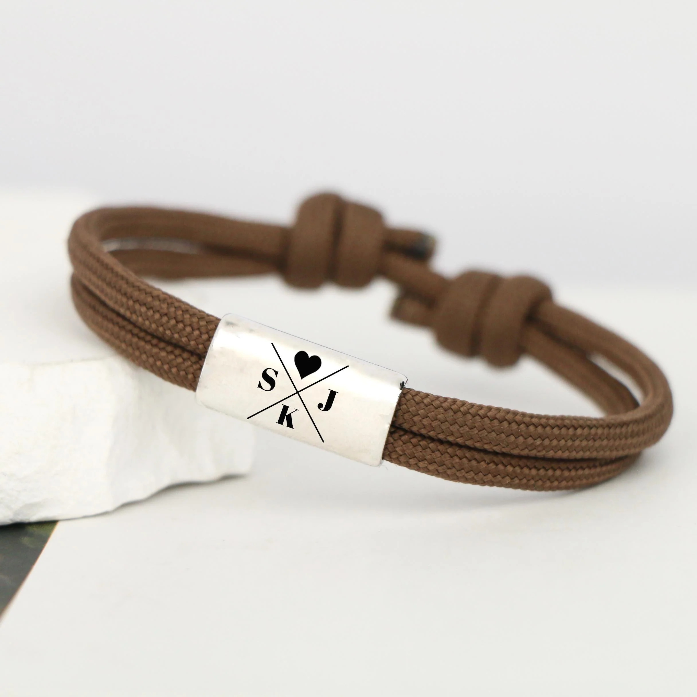 Personalized Sailing Rope Bracelet For Couples - Image 2
