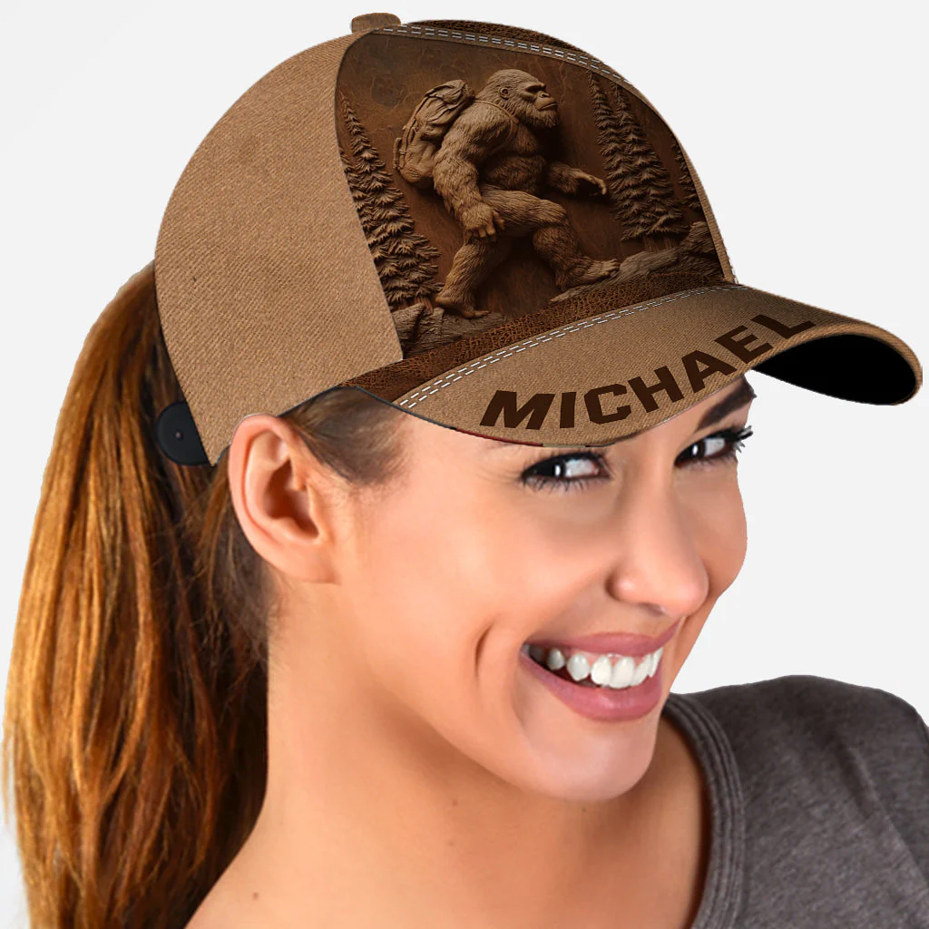 Personalized Sasquatch Hiking Classic Cap - Image 6