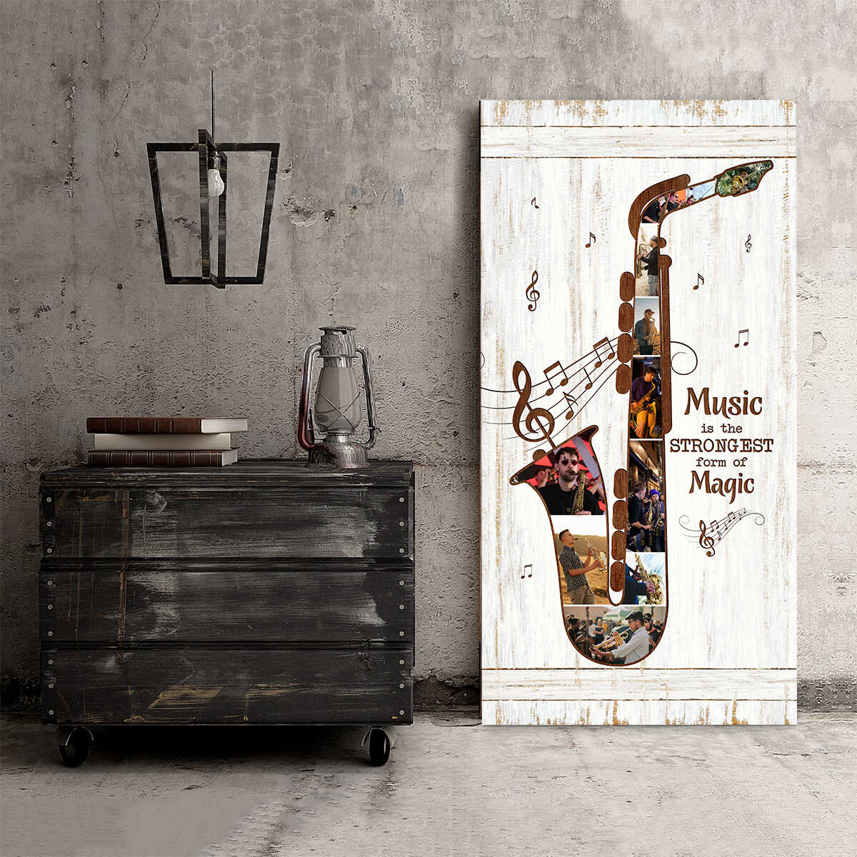 Personalized Saxophone Photo Collage Poster Gifts to Musicians - Image 5