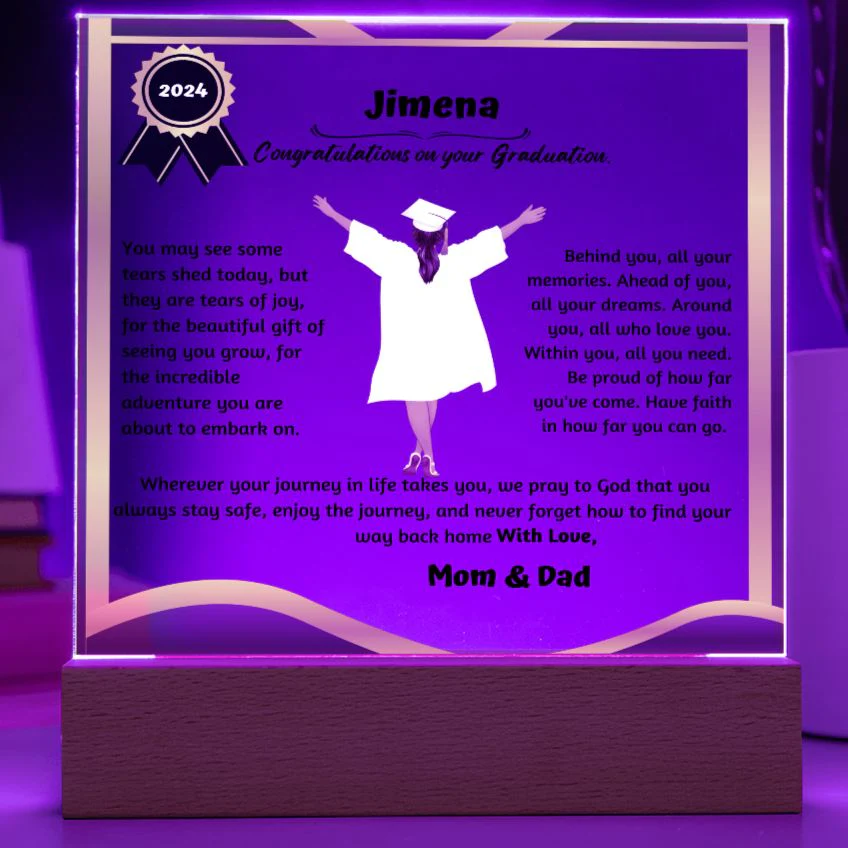 Personalized Shiny Acrylic Plaque for Graduation, The Unforgettable and Exclusive Keepsake - Image 5