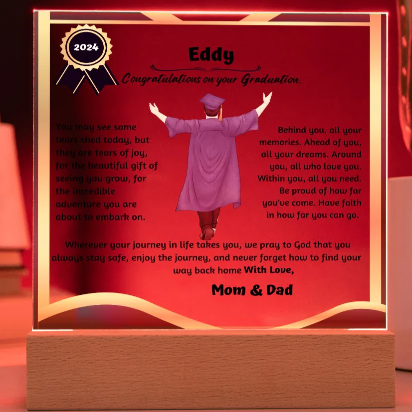 Personalized Shiny Acrylic Plaque for Graduation, The Unforgettable and Exclusive Keepsake - Image 6