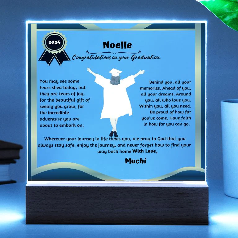 Personalized Shiny Acrylic Plaque for Graduation, The Unforgettable and Exclusive Keepsake - Image 7