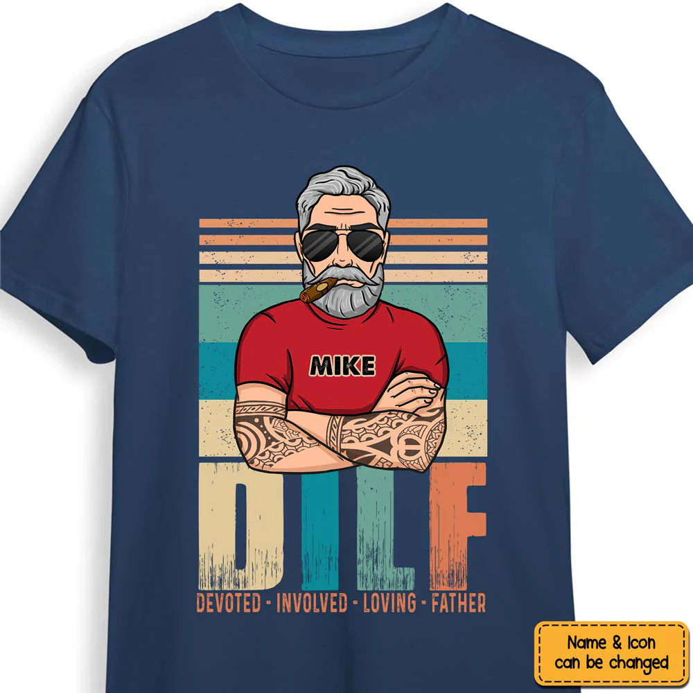 Personalized Shirt Devoted Involved Loving Father Shirt - Image 3