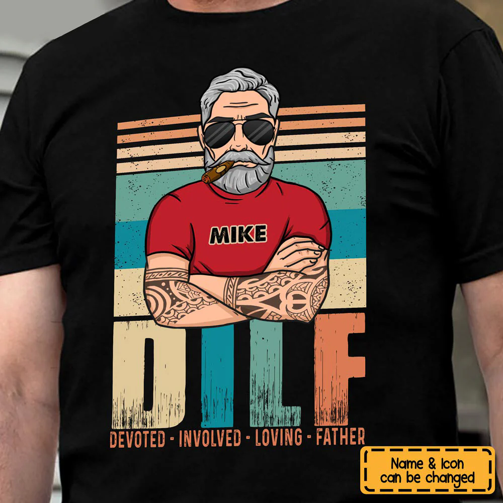 Personalized Shirt Devoted Involved Loving Father Shirt - Image 4
