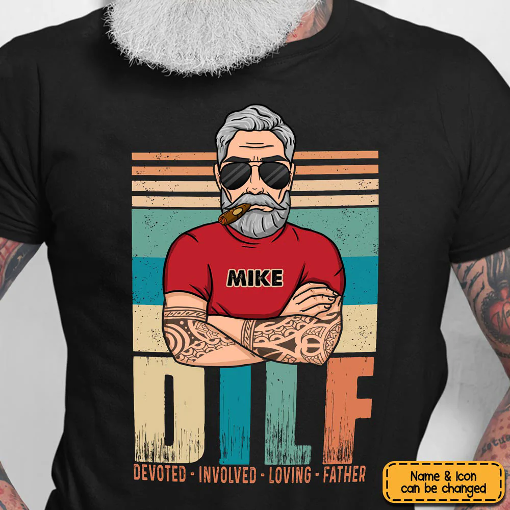 Personalized Shirt Devoted Involved Loving Father Shirt - Image 5