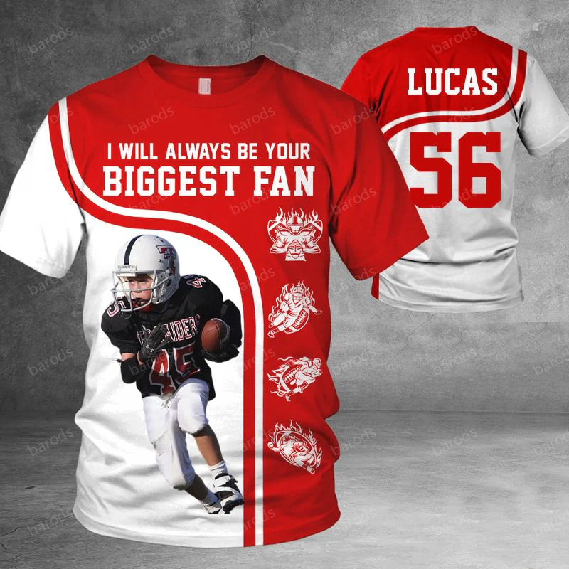 Personalized Shirt I Will Always Be Your Biggest Fan All Over Print Shirt For Football lover - Image 3